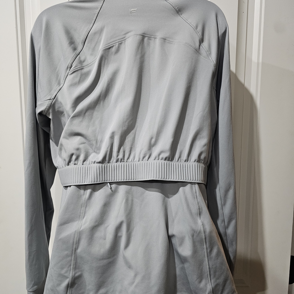 Fabletics Light Gray Utility Jacket - Picture 3 of 4